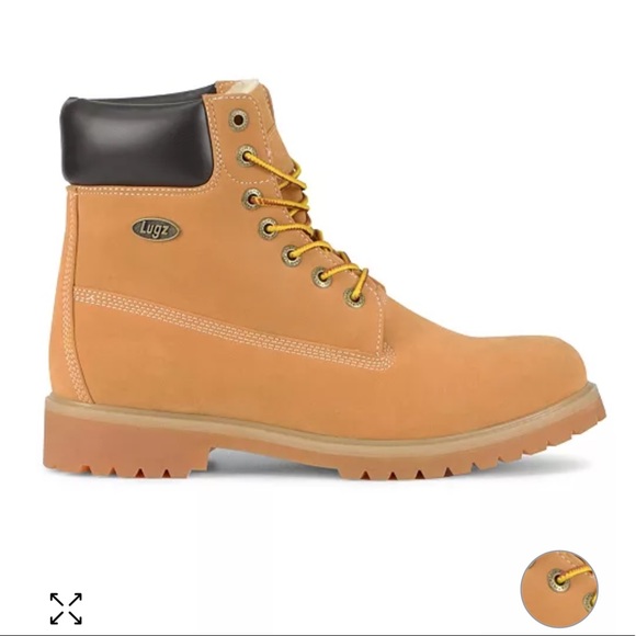 Lugz Mens Convoy Tan Work Boots New - Picture 2 of 12